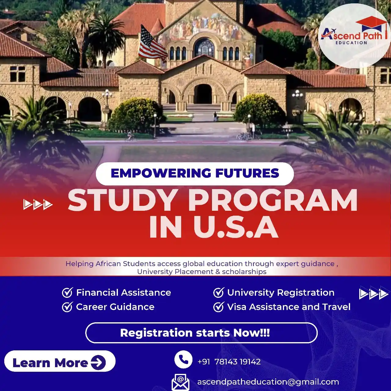 Image from Sgcebhe weMbundane: 🎓🇺🇸 Fully Funded *Master’s* Scholarships to the USA.  Dreaming of s...
