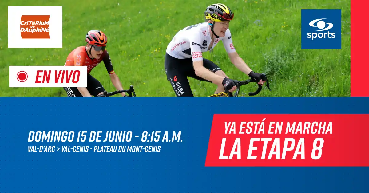 Image from Gol Caracol: ¡Vea, EN VIVO 🔴, la etapa 8 del Critérium del Dauphiné 2025 🏆! Emoci...