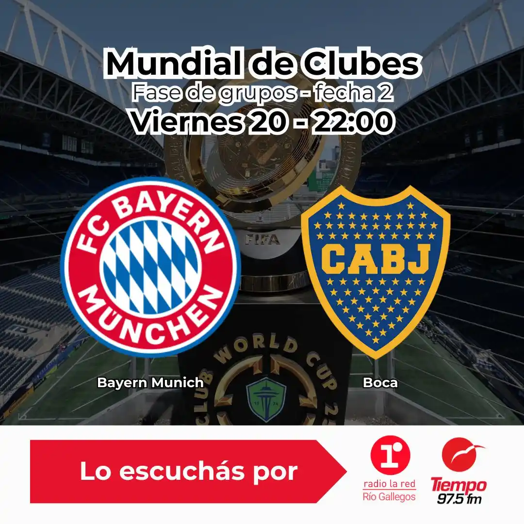 Image from Tiempo Sur Noticias: 📻💙💛 Viernes de partidazo en el Mundial de Clubes 2025 🔥 Boca vs B...