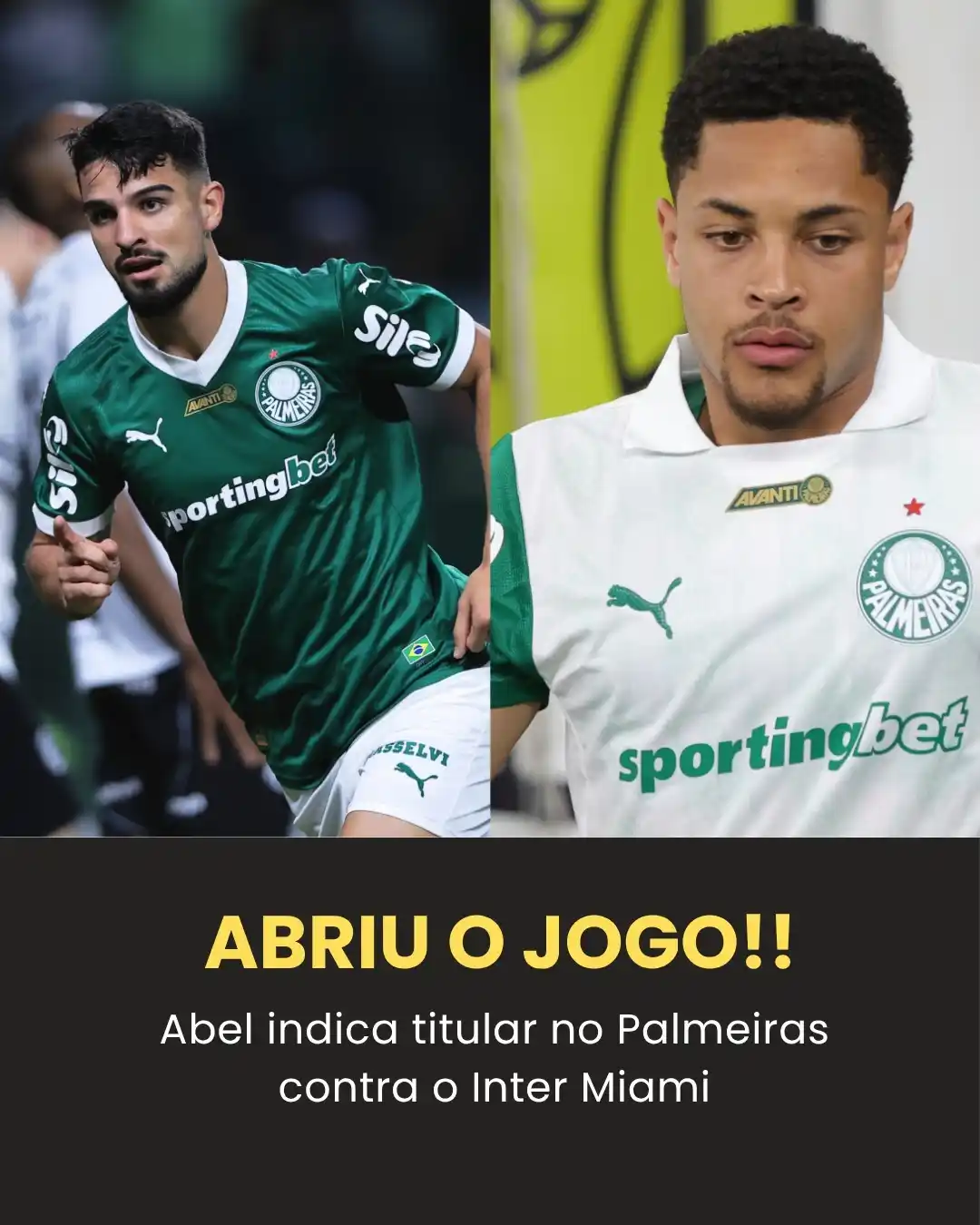 Image from Bolavip | Sou Palmeiras: 👀Vitor Roque o Flaco? Abel Ferreira é sincero sobre titular... 💻 ht...