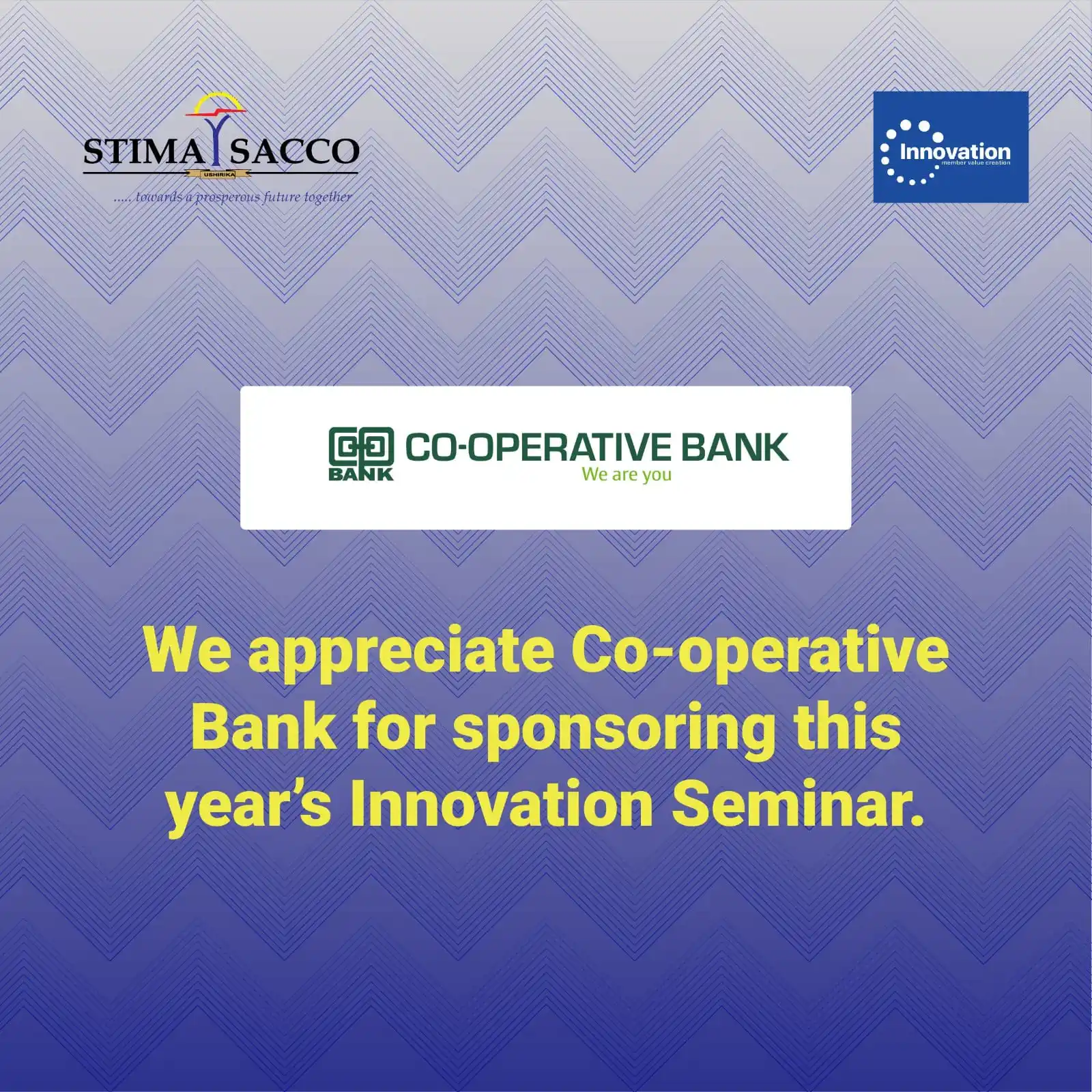 Image from Stima DT Sacco: We extend our sincere appreciation to The Co-operative Bank of Kenya f...