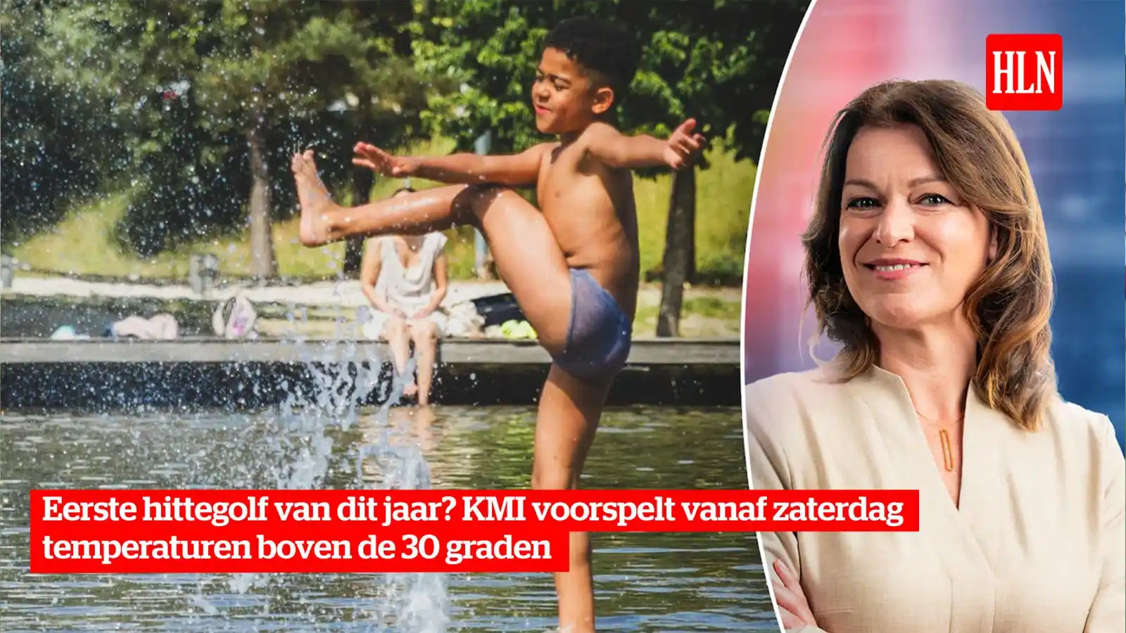 Image from HLN.be: We krijgen dinsdag opnieuw een warme en zonnige dag. In de loop van de...