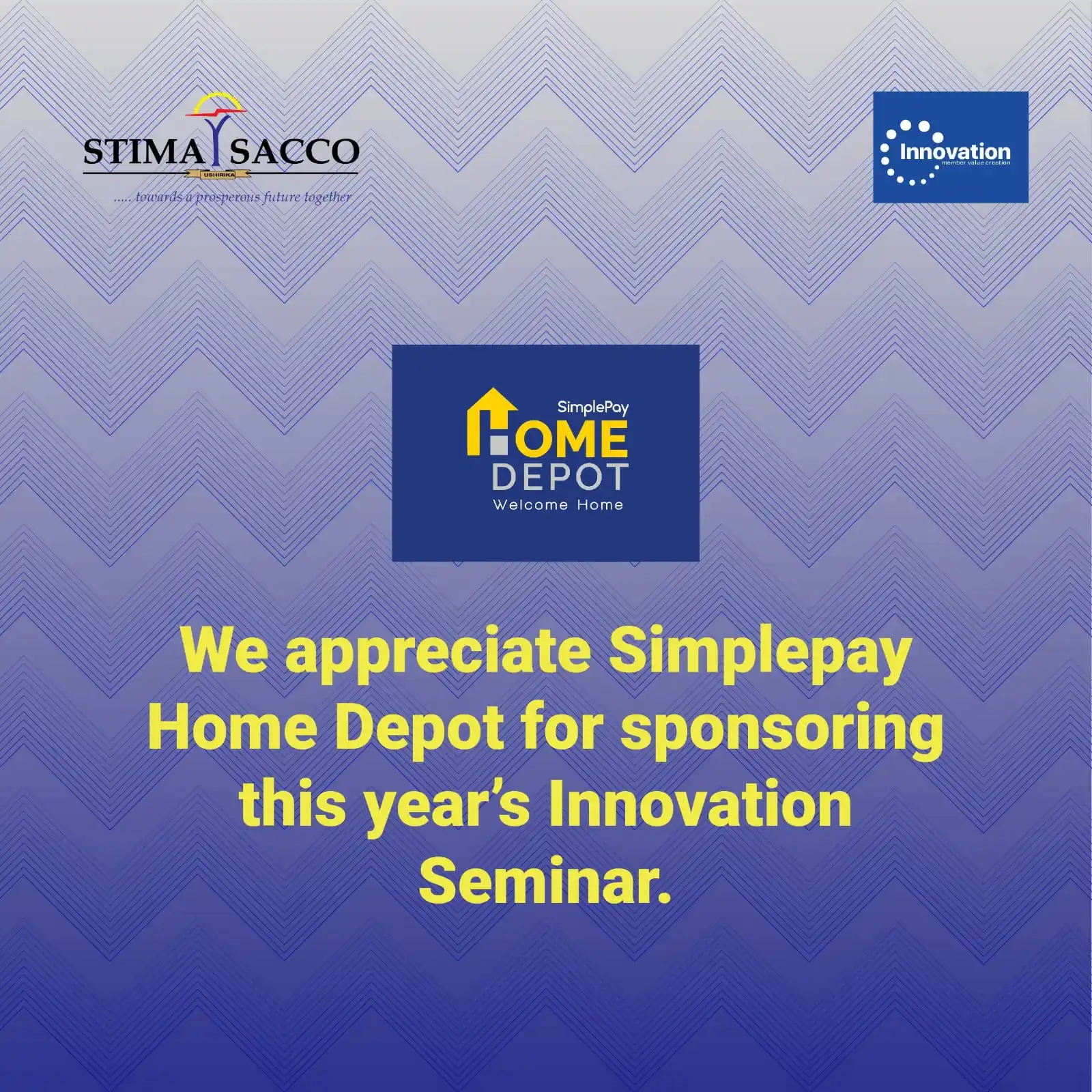 Image from Stima DT Sacco: We proudly recognize Simplepay Home Depot for their generous sponsorsh...
