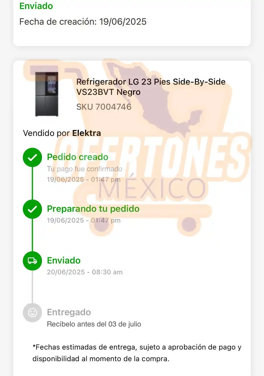 Image from Ofertones México : YA NOS ENVIARON EL REFRI CON ERROR DE PRECIO AMIGOS🚨🥳 RECUERDEN UNI...