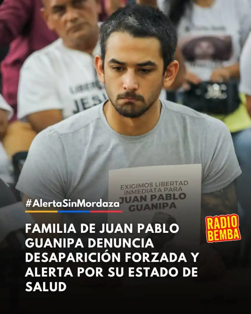Image from *Reporteros Comunitarios #LuisLópez UN TELEFONO UN REPORTERO*: 27 días sin saber de Juan Pablo Guanipa. Su hijo exige fe de vida y de...