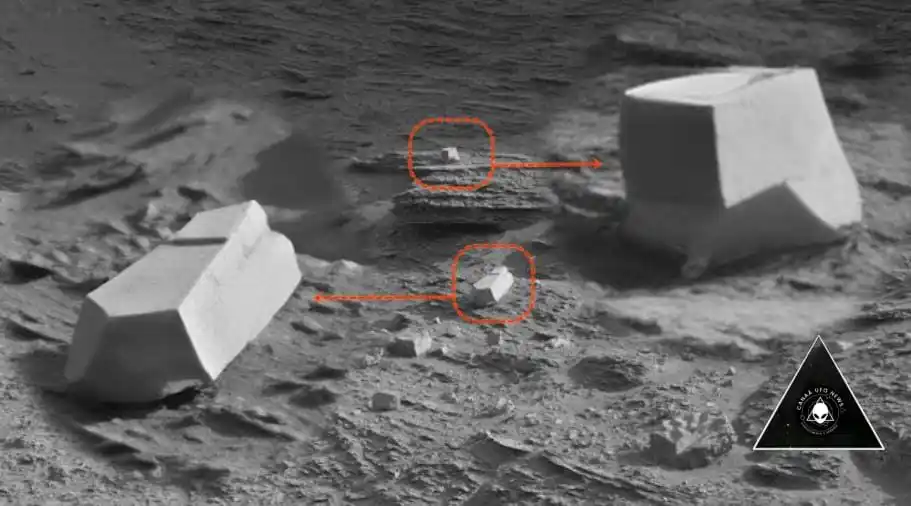 Image from CANAÃ UFO NEWS/INVESTIGATION SCiENTiFiC: *A tecnologia avançada de corte moldou essas rochas de Marte?*  Canaã ...