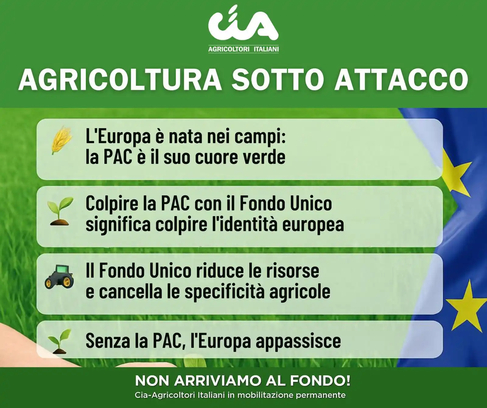 Image from Cia-Agricoltori Italiani: Agricoltura sotto attacco 👨‍🌾👊 Cia in mobilitazione permanente sull...