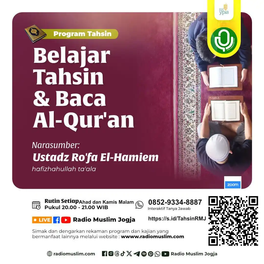 Image from Radio Muslim Jogja: Alhamdulillah hadir Kembali  Tahsin Online Bersama Radio Muslim Jogja ...