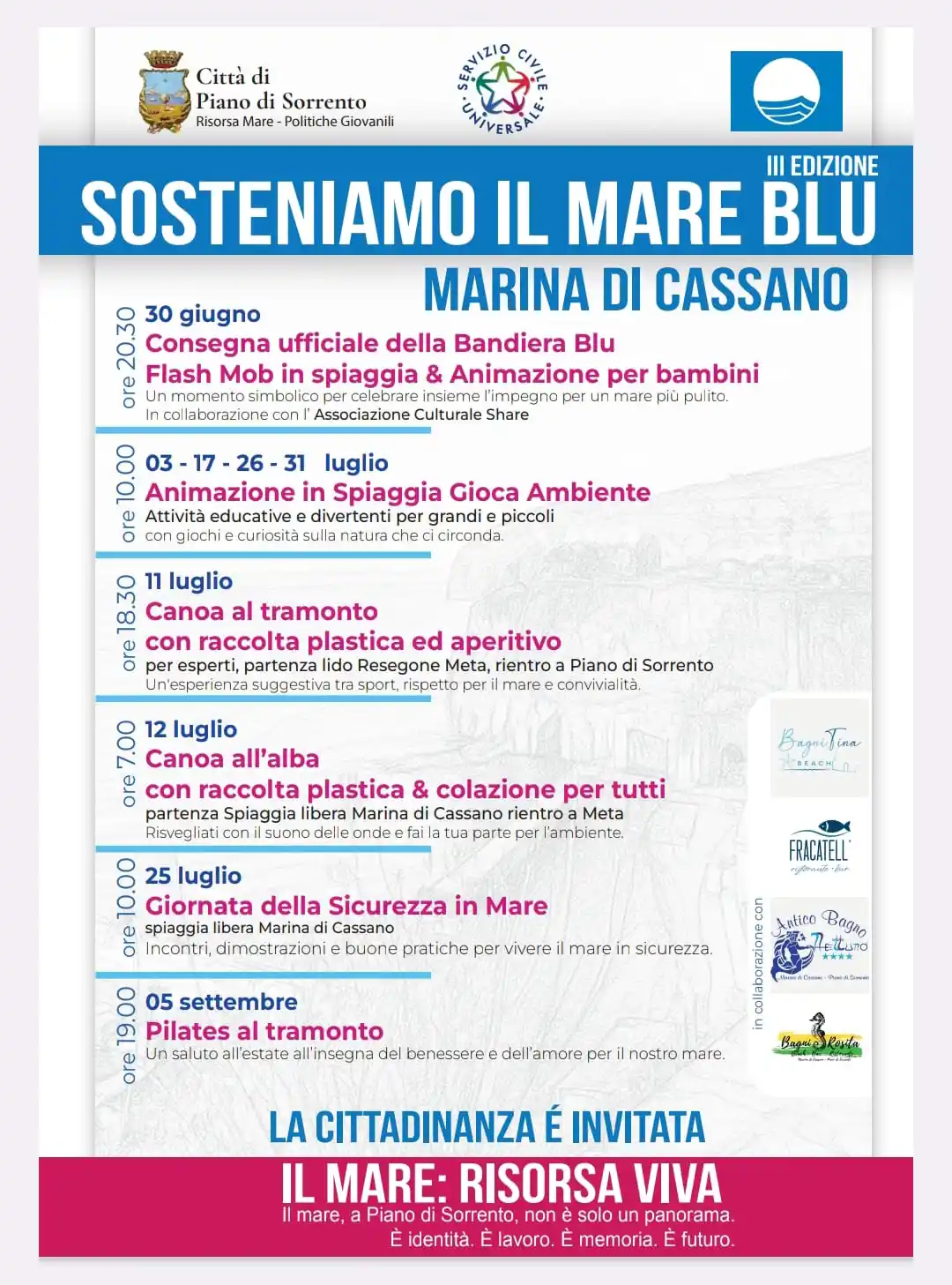 Image from Città di Piano di Sorrento: Anche quest’estate, nell'ambito delle iniziative legate alla Bandiera ...