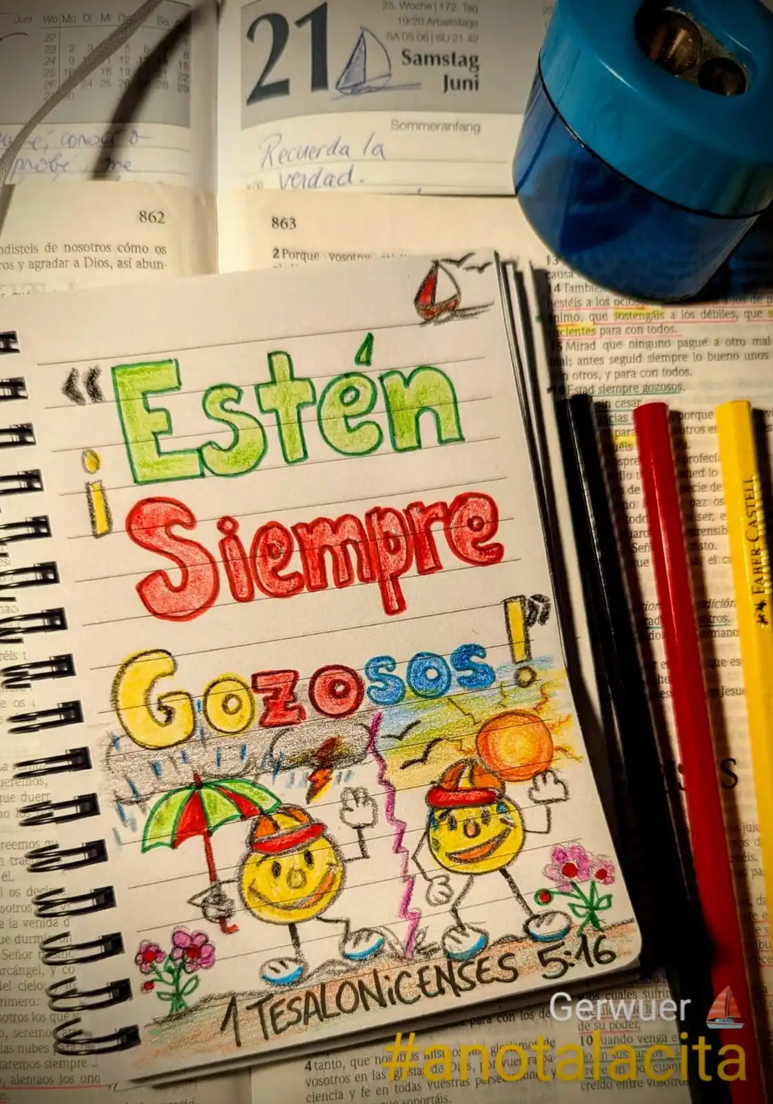 Image from Gerwuer ⛵️: ANOTA LA CITA ✍🏼 RECUERDA LA VERDAD. Dios dice:  «TIENES QUE ESTAR SI...