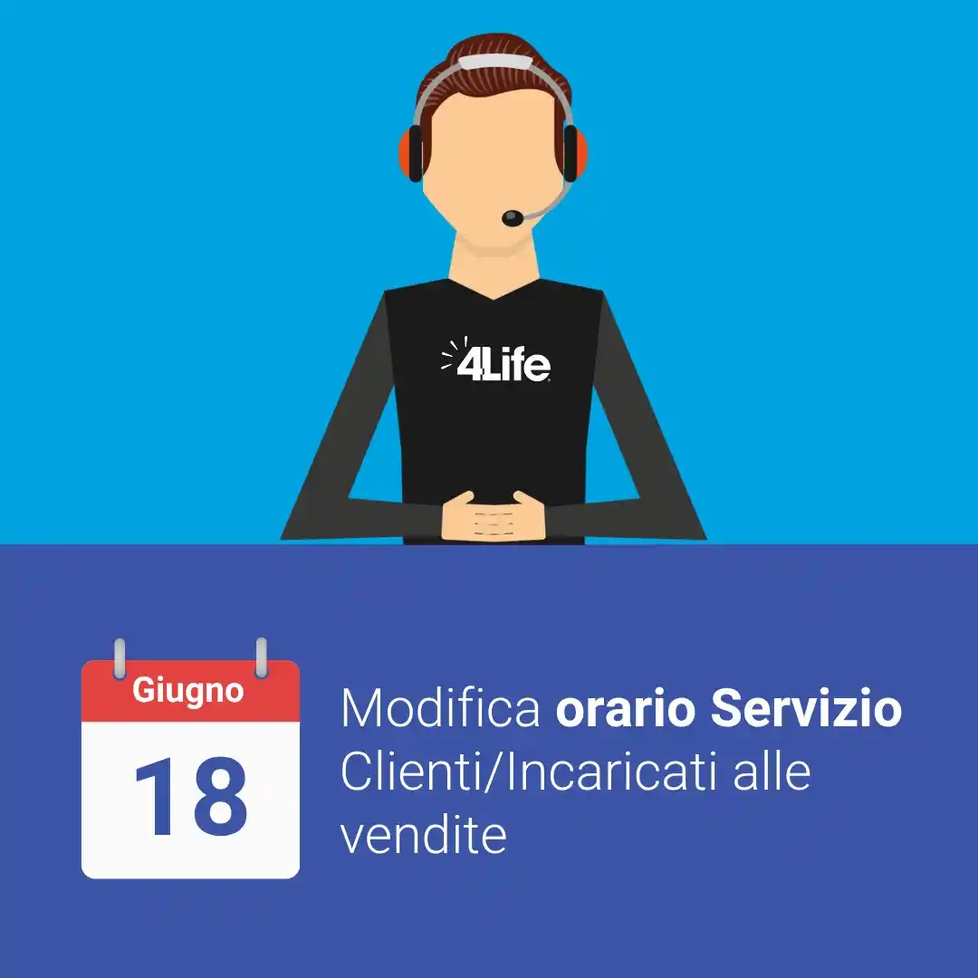 Image from 4Life Europe - Italiano 🇮🇹: *Attenzione 4Lifers!*  🗓️ Il prossimo Mercoledì, 18 giugno, il nostro...