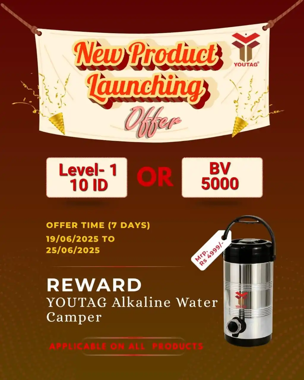 Image from Team YOUTAG: *Big Offer* 🥳 🫴 For 7 Days ⏰ (Applicable On All Products) "YOUTAG ...