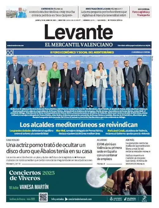 Image from Levante_EMV: 🗞️ *¡Buenos días! Esta es nuestra portada de hoy jueves, 19 de junio....