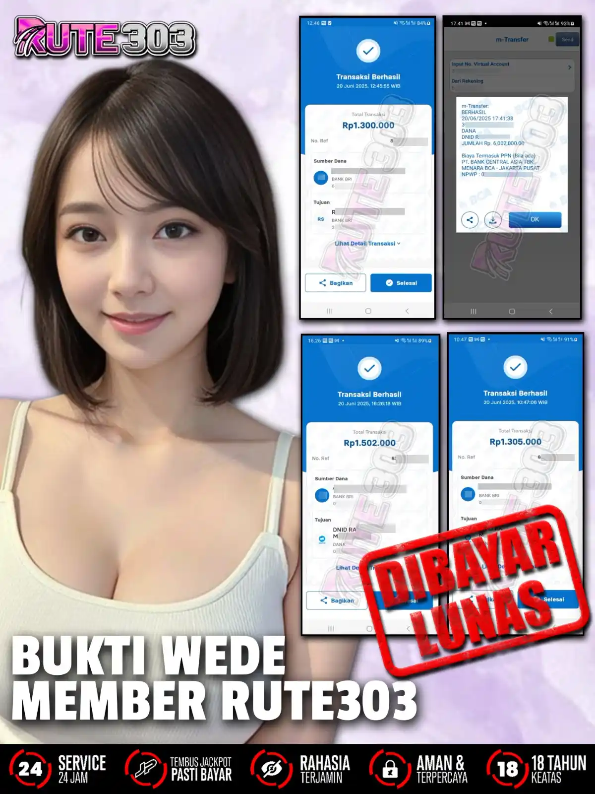 Image from Info Situs Slot Gacor Terpercaya x RUTE303 ⚡: Bukti WD member Rute303 🤑🤑  Link daftar : https://rutebeer.vip/vipsl...