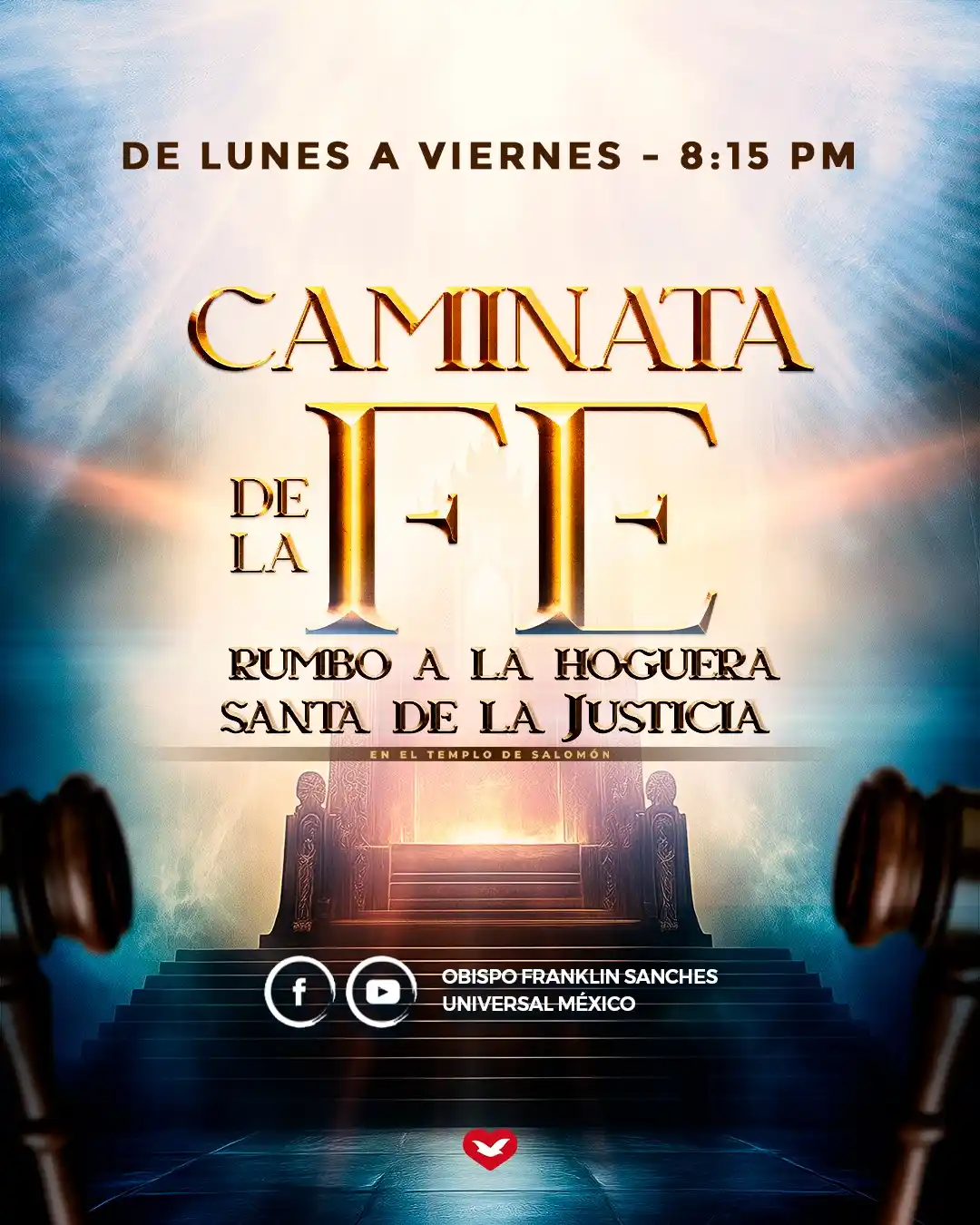 Image from Iglesia Universal México : 🔥 Caminata de la Fe rumbo a la Hoguera Santa de la Justicia   📍 De l...