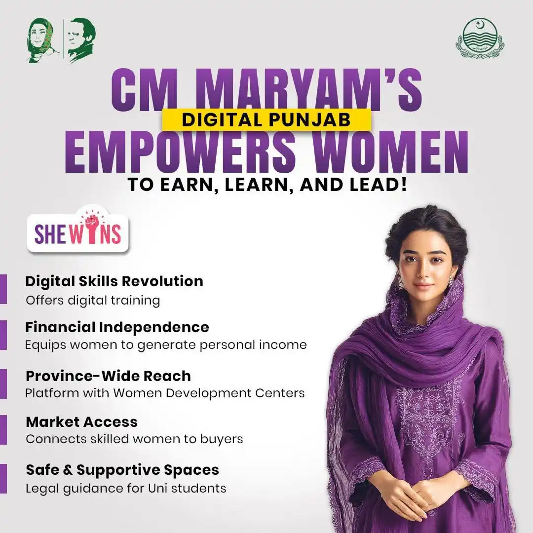 Image from PMLN Media ✅: CM Punjab Mohtarama Maryam Nawaz Sharif’s Digital Punjab empowers wome...