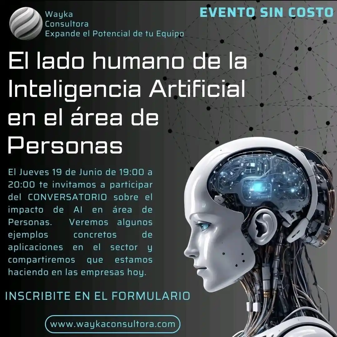Image from 🌈✨️ Empleo360 💖: 🤖 *Conversatorio HOY: El lado humano de la Inteligencia Artificial en...