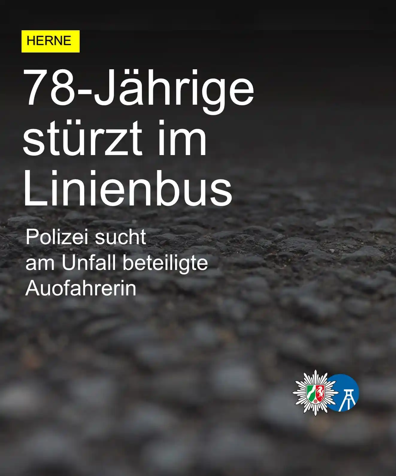 Image from Polizei NRW Bochum: Da ein Busfahrer (49, aus Herne) verkehrsbedingt eine Vollbremsung dur...