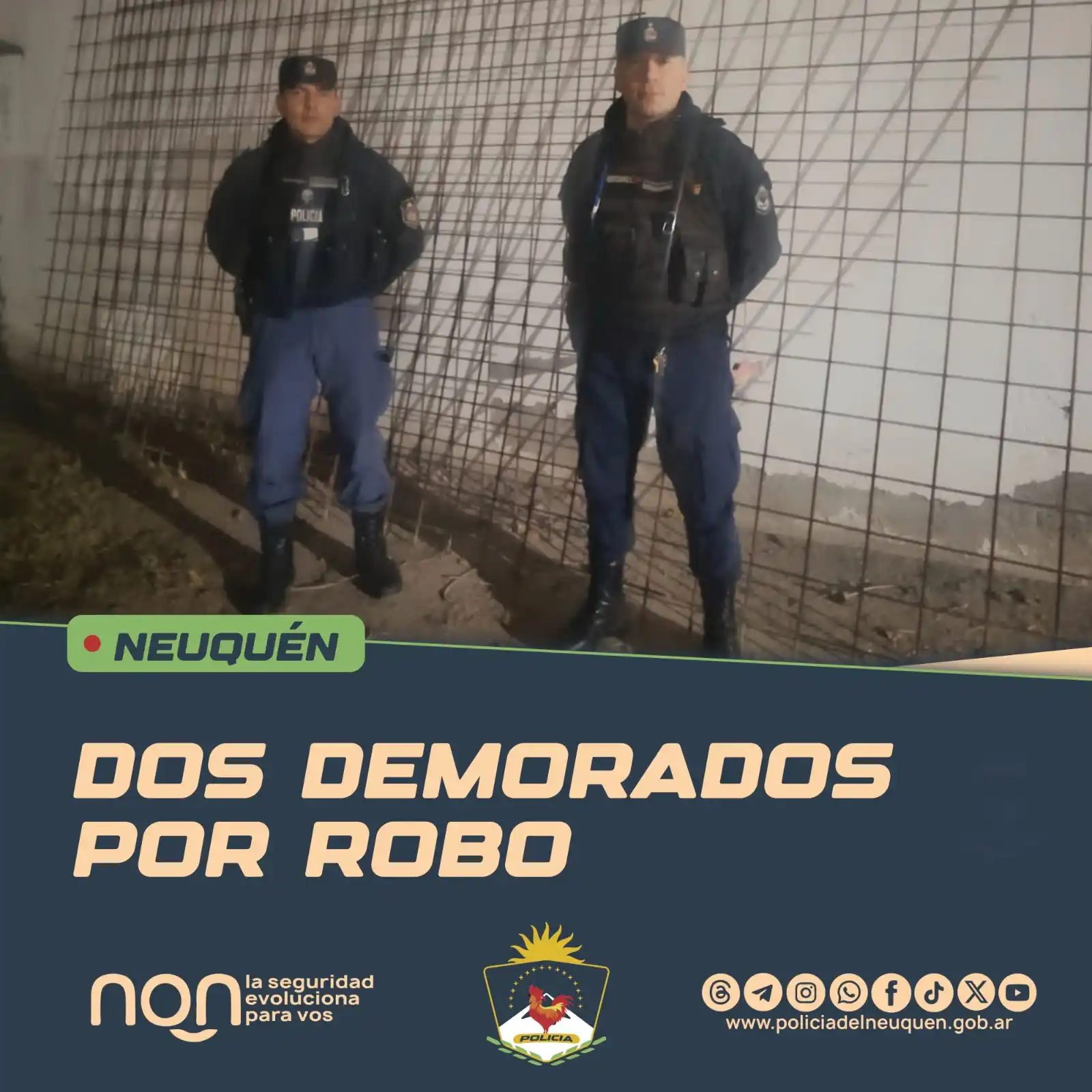 Image from POLICรA DEL NEUQUรN OFICIAL โ
: ๐๐๐ ๐๐๐๐๐๐๐๐๐ ๐๐๐ ๐๐๐๐ En horas de la noche de aye...