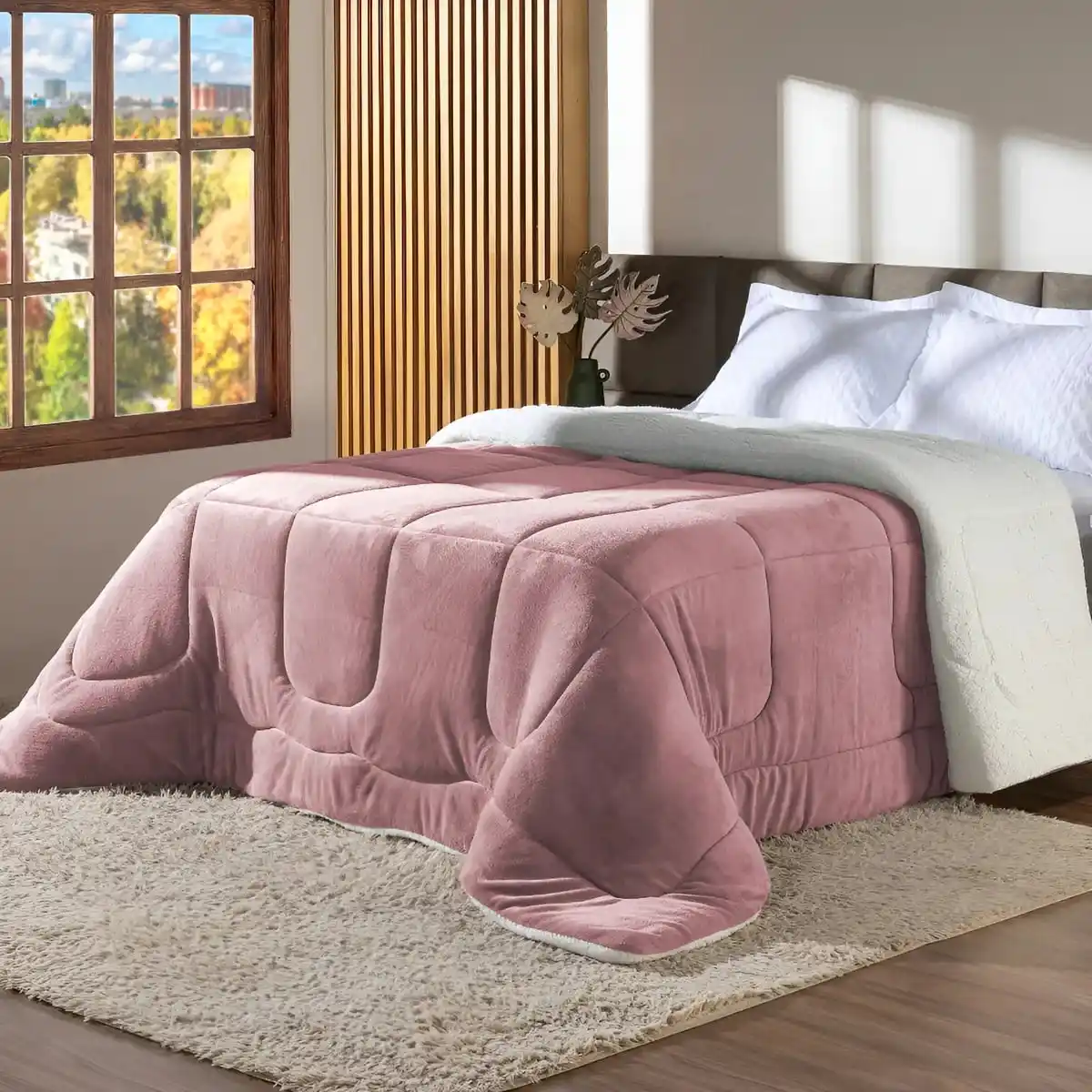 Image from Nerd Ofertas e Cupons: ➡️ Edredom Casal Queen Manta Pele Lã Carneiro Grosso Quentinho  ✅ R$13...