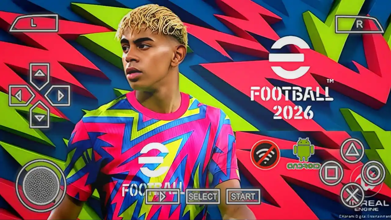Image from BOKA GMZ: 🎮 eFootball PES 2026 PPSSPP Android - Offline + Full Update! ⚽ ✅ Fu...