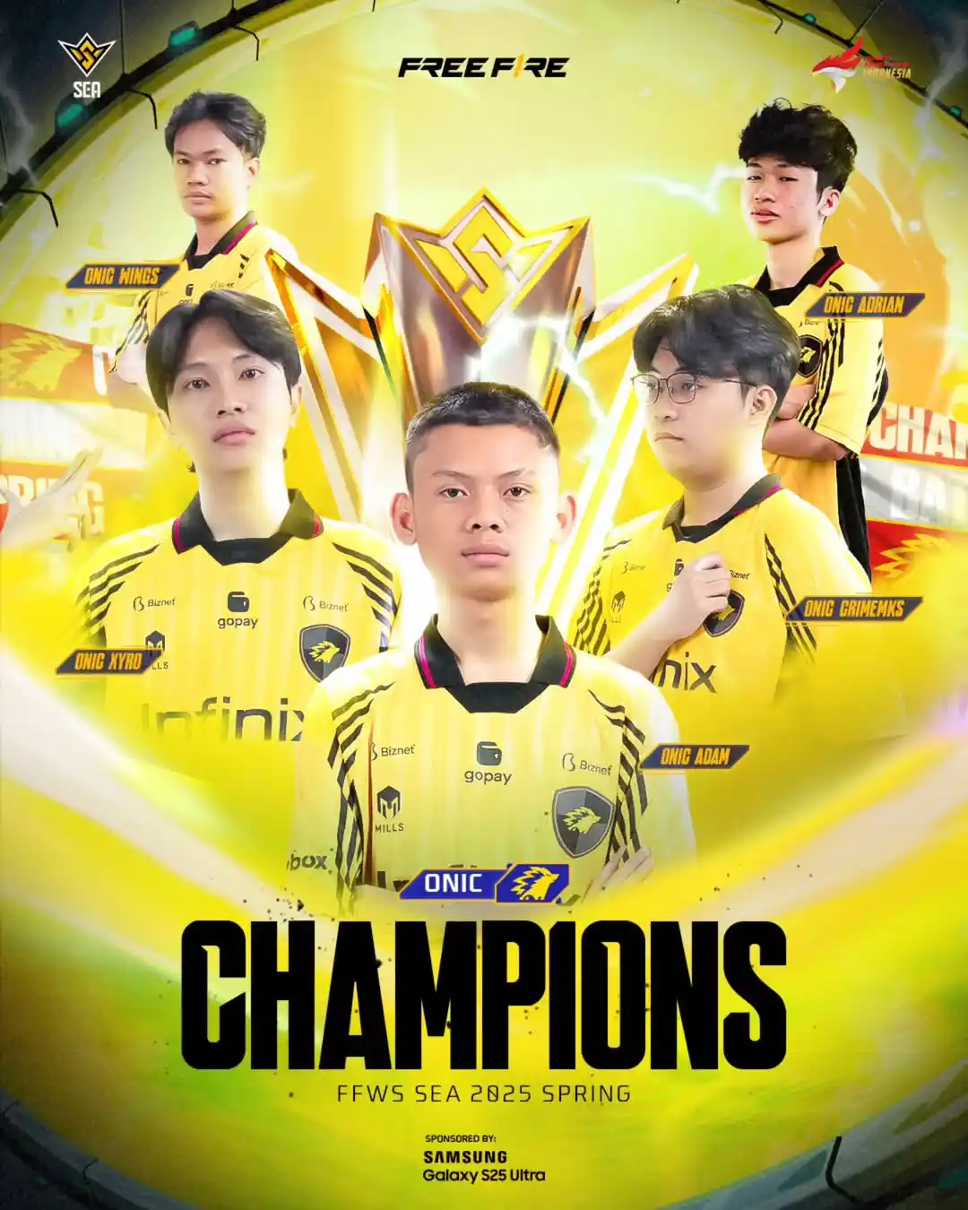 Image from Free Fire Community ID Official: *FREE FIRE ESPORTS NEWS :* BACK TO INDONESIA 🇮🇩 YOUR CHAMPION IS HE...