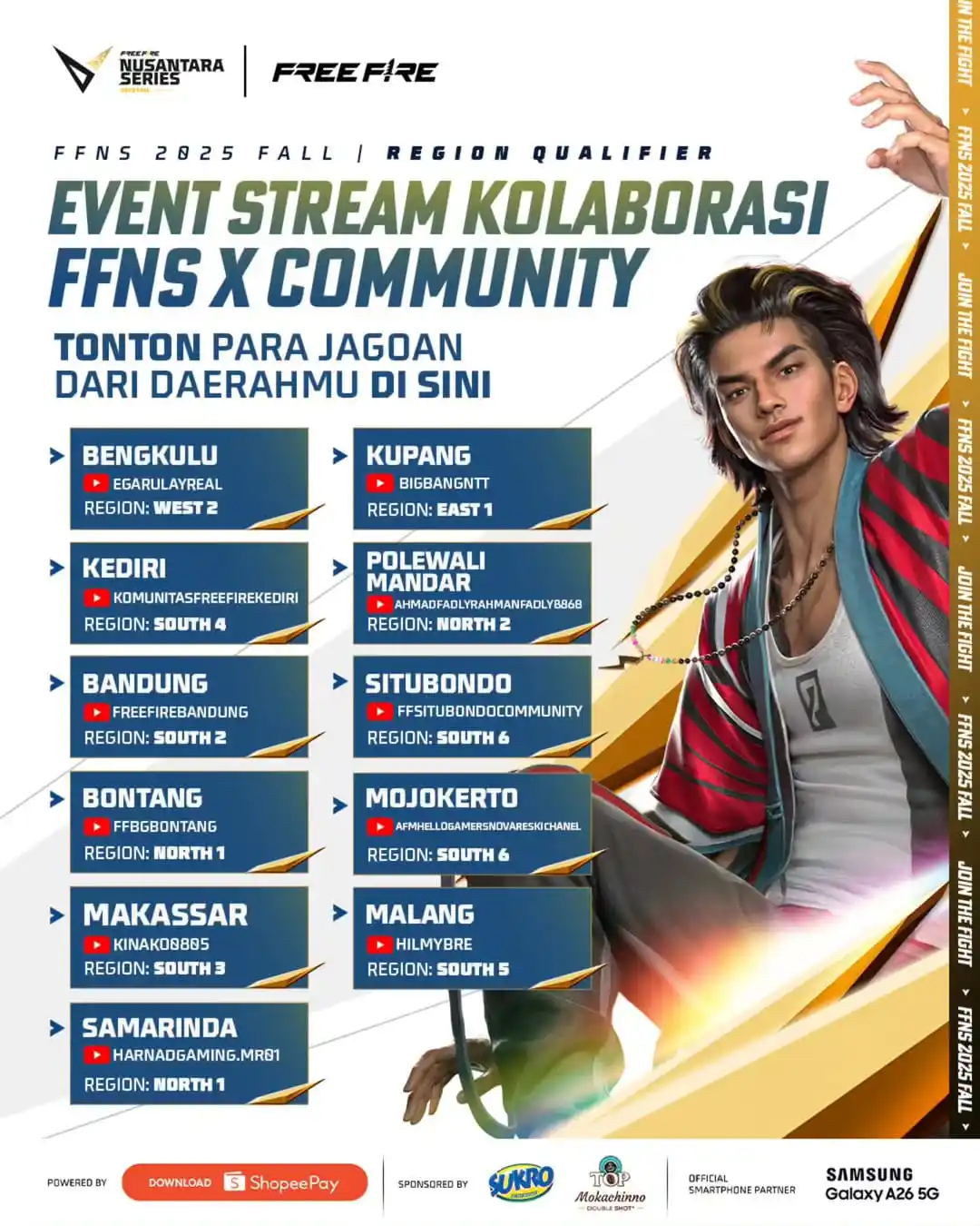 Image from Free Fire Community ID Official: *FREE FIRE ESPORTS NEWS :*  Dukung Perwakilan daerah kamu di Region Qu...