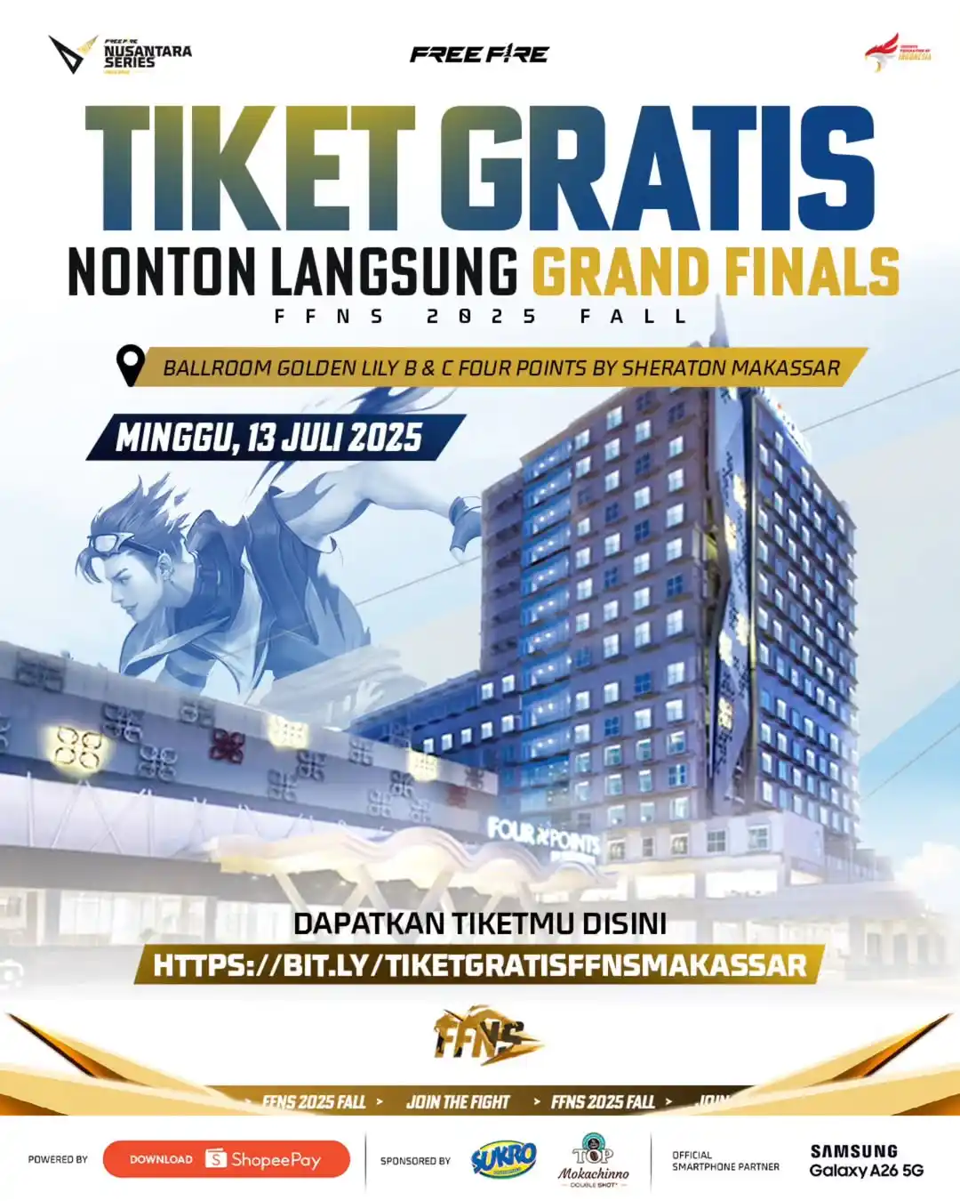 Image from Free Fire Community ID Official: *FREE FIRE ESPORTS NEWS :*  Tiket Gratis Grand Finals FFNS 2025 FALL, ...