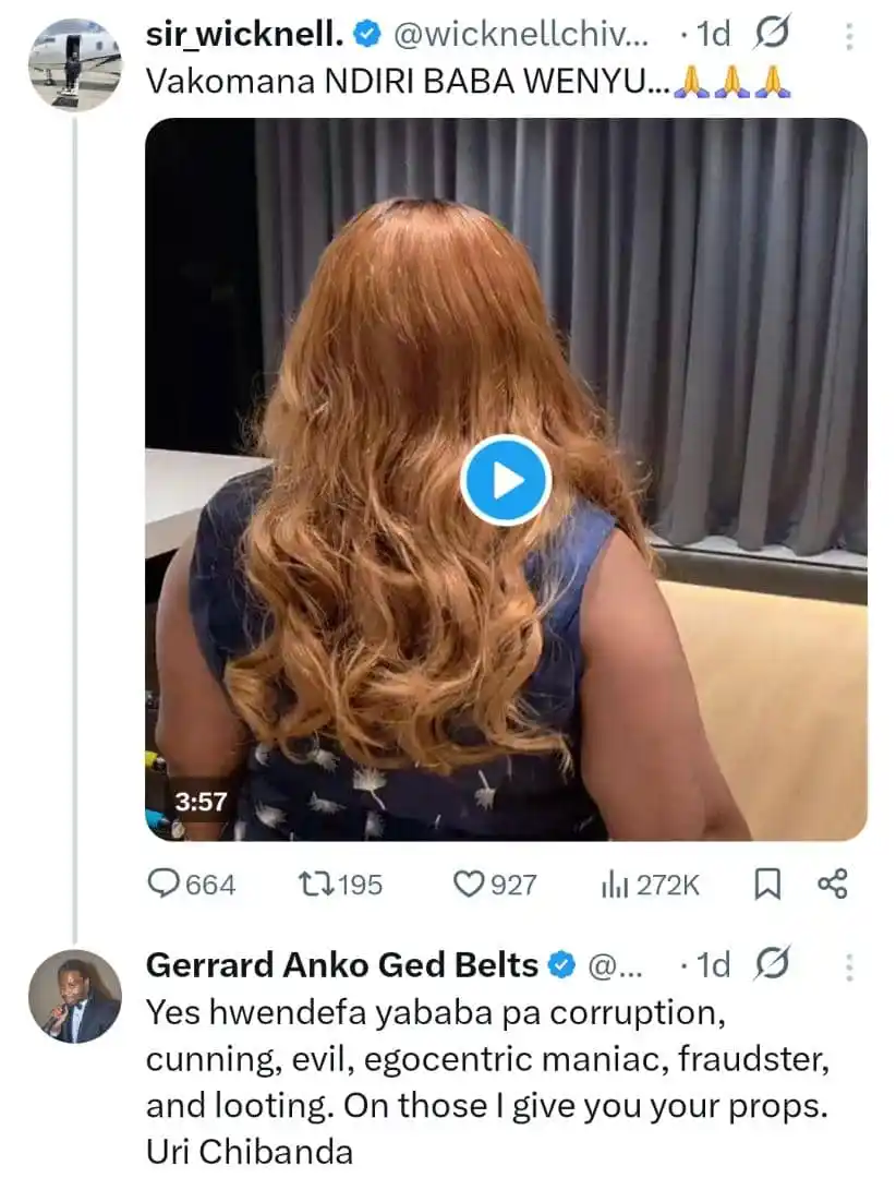 Image from Change Radio : *_Gerrard Anko Ged Belts with a response to Wicknel:_* > Yes hwendefa...