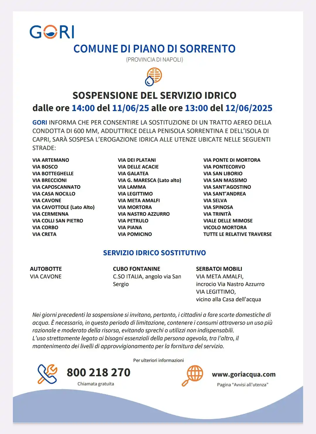 Città di Piano di Sorrento post