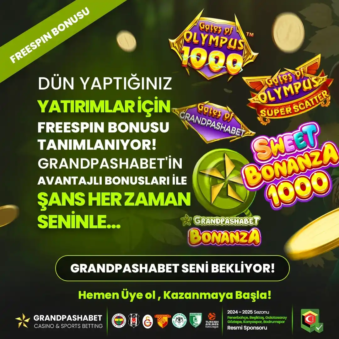 Image from GrandPasha Resmi: *🍭 GÜNLÜK YATIRIMLARINIZA FREESPIN EKLENİYOR.!*  ✨PRAGMATIC FREE SPİN...