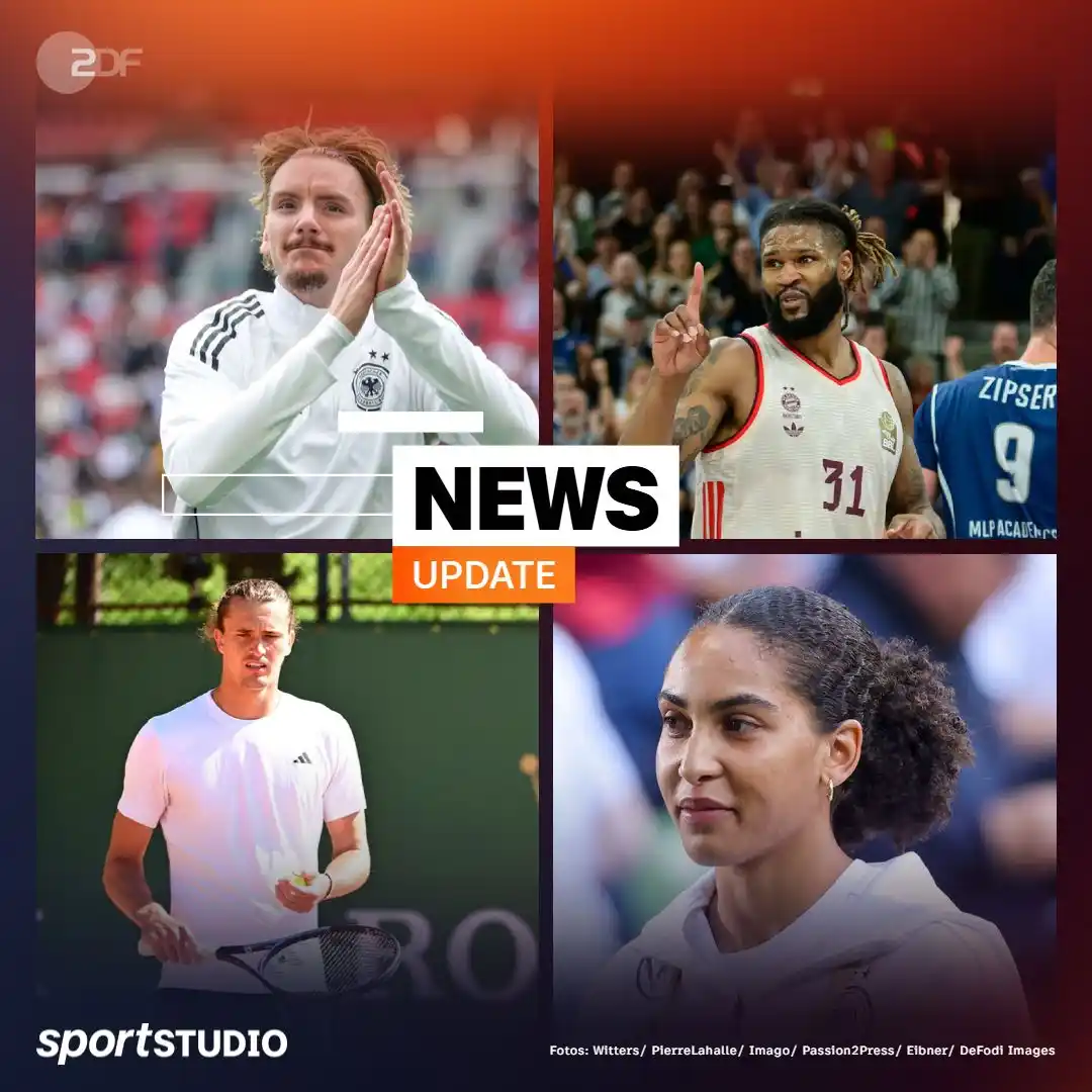 Image from ZDF Sportstudio : Guten Morgen und einen positiven Start in den Tag. Hier die aktuellen ...