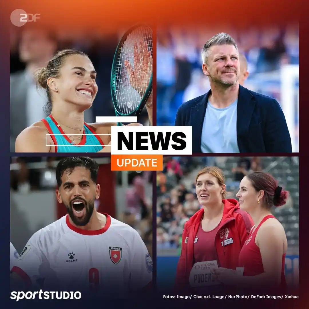 Image from ZDF Sportstudio : Hoch die Hände, Wochenende. 🙌 Hier die aktuellen Sport-News. 👇 🎾 ...