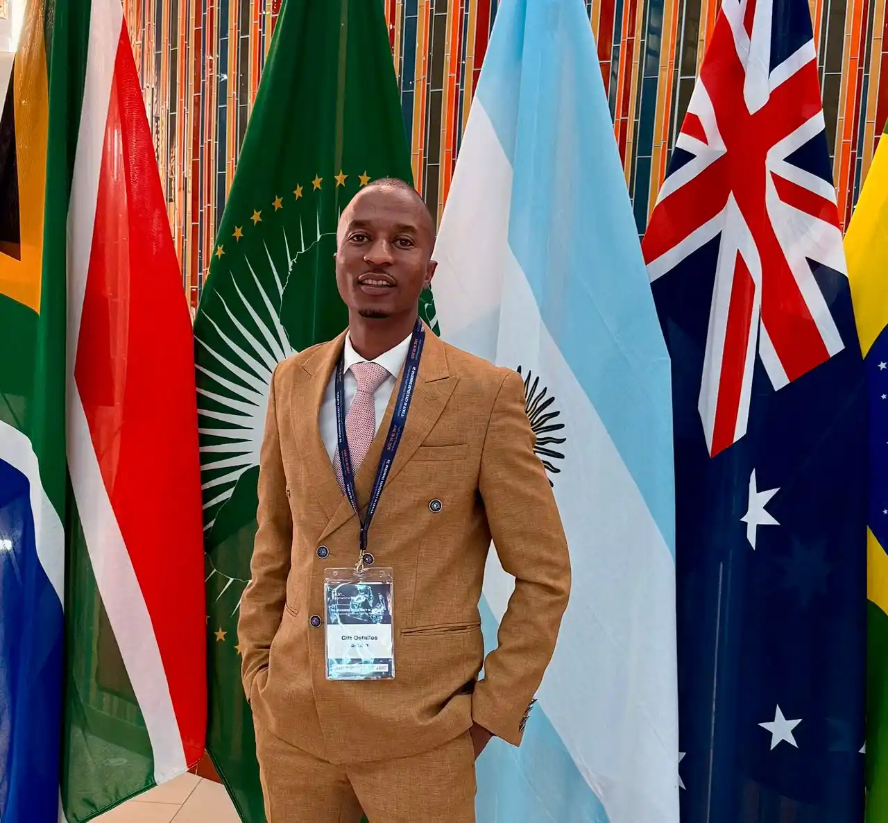 Image from Change Radio : *_Hon. Gift Ostallos Siziba Speaks at High-Level Democracy Dialogue in...