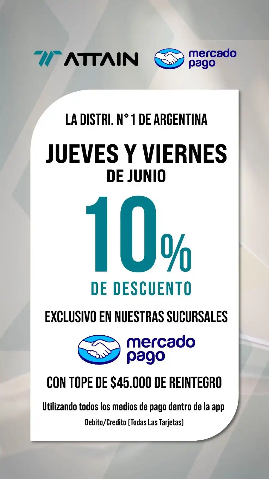 Image from Attain (Importadora Mayorista): *¡Hoy te Regalamos $45.000!!!* *Perdón ayer las demoras en líneas de ...