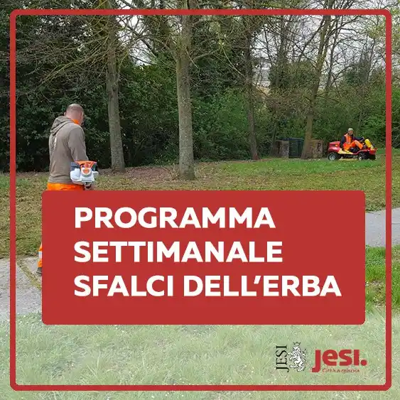 Image from Comune di Jesi: Il programma di sfalcio dell'erba della settimana dal 16 al 20 giugno,...