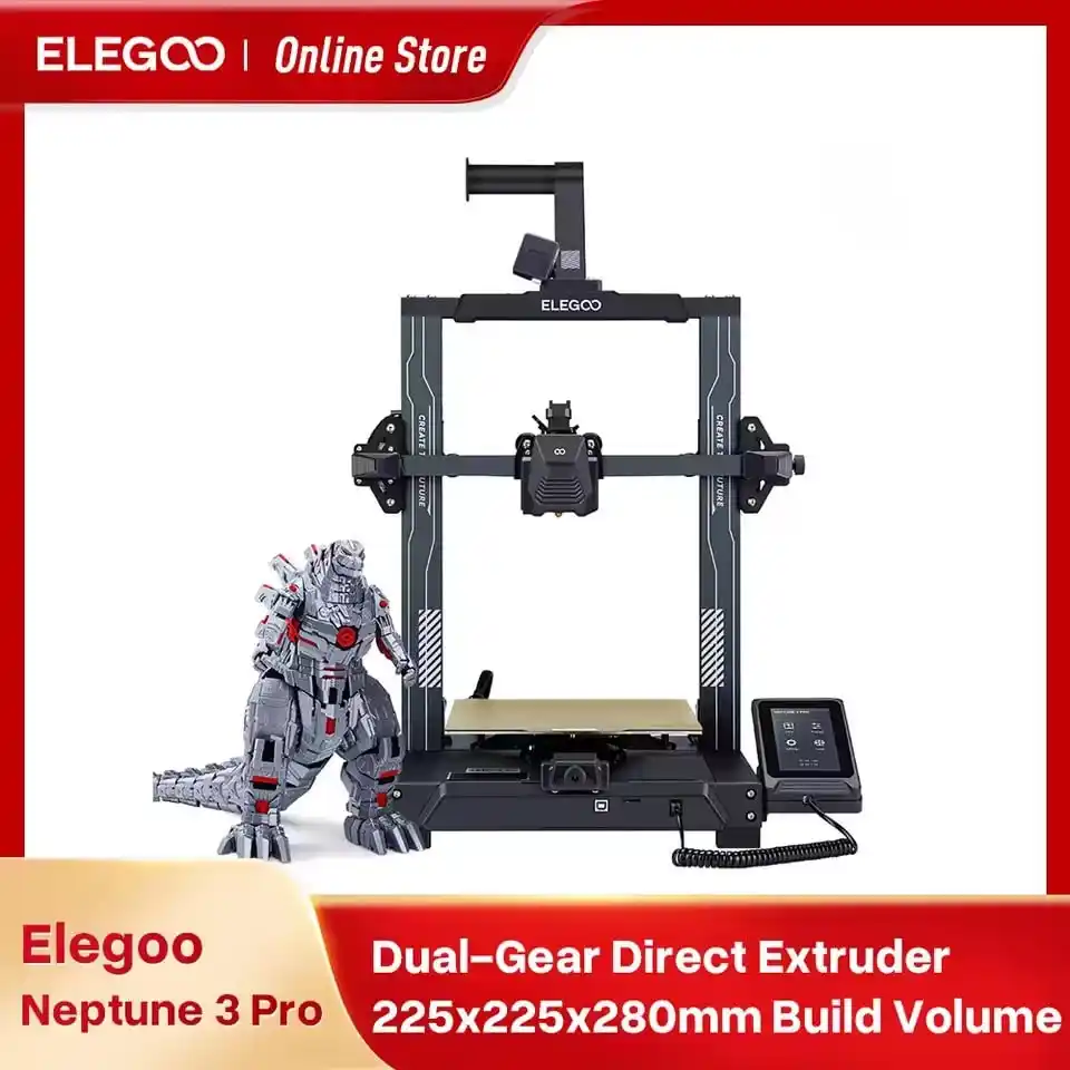 Image from Nerd Ofertas e Cupons: ➡️ Impressora 3D Elegoo Neptune 3 Pro 🇧🇷 Enviado do brasil ⚠️ NA B...