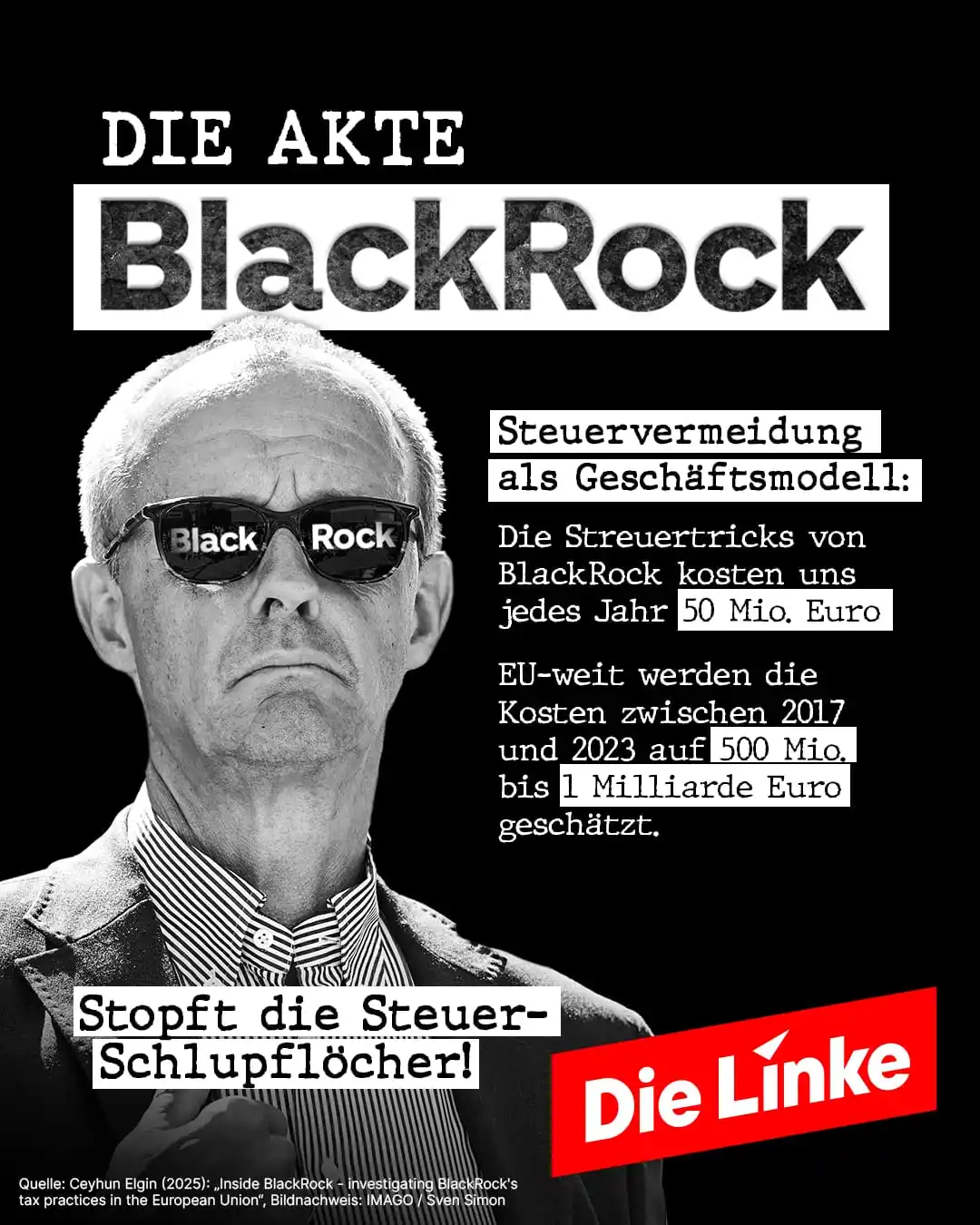 Image from Die Linke: Inside BlackRock: Wie sich BlackRock vor Steuern drückt! Während wir ...