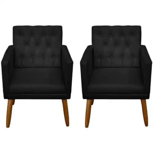 Image from 🔥Promoções/Cupons - THAUTEC⚡️: Jogo 2 Poltronas Capitonê MOBLAN decor (várias cores)  🔥*R$ 500,26* (...