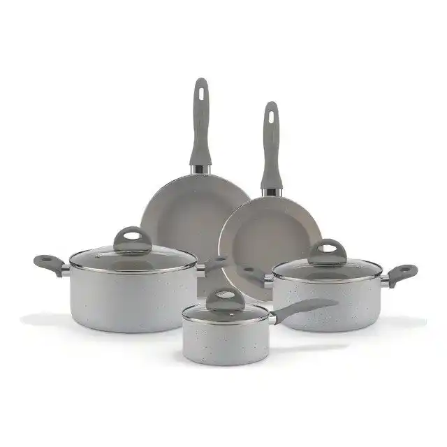 Image from 🔥Promoções/Cupons - THAUTEC⚡️: Jogo De Panelas Brinox  5 Peças Ceramic Life Marble Blend  🔥*R$ 373,1...