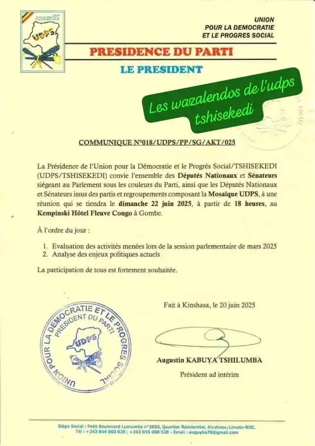 Image from WAZALENDO LA PATRIE OU LA MORT 2๐ช๐ช OFFICIEL: ๐๐ถ๐ป๐๐ต๐ฎ๐๐ฒ : ๐'๐จ๐๐ฃ๐ฆ ๐ฐ๐ผ๐ป๐๐ผ๐พ๐๐ฒ ๐๐ป๐ฒ ๐ฟ๐ฒฬ๐๐ป๐ถ๐ผ๐ป...