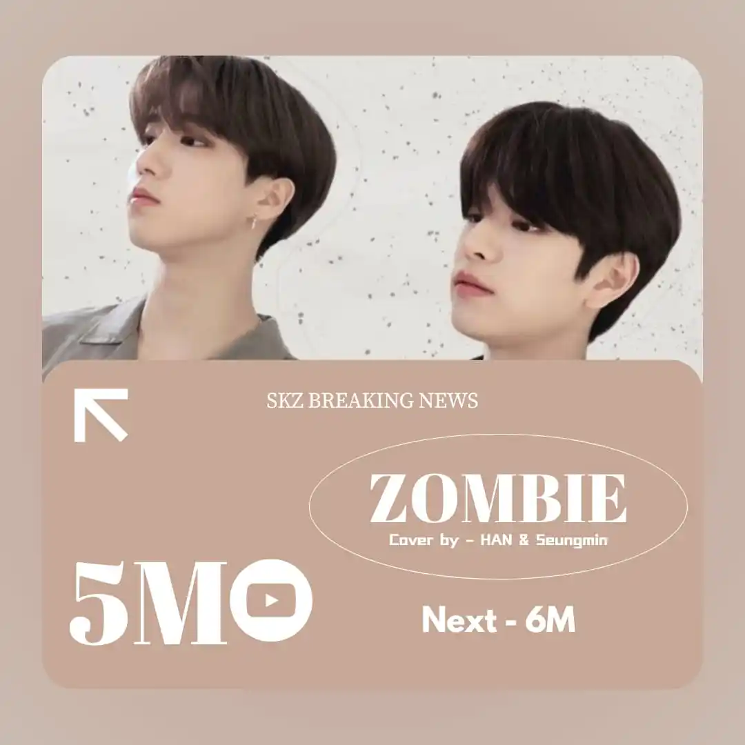 Image from STRAY KIDS - BREAKING NEWS ✨🌿: [📊| ꜱᴋᴢ ʙʀᴇᴀᴋɪɴɢ ɴᴇᴡꜱ]  El SKZ-RECORD "Zombie de DAY6", cover por HAN...