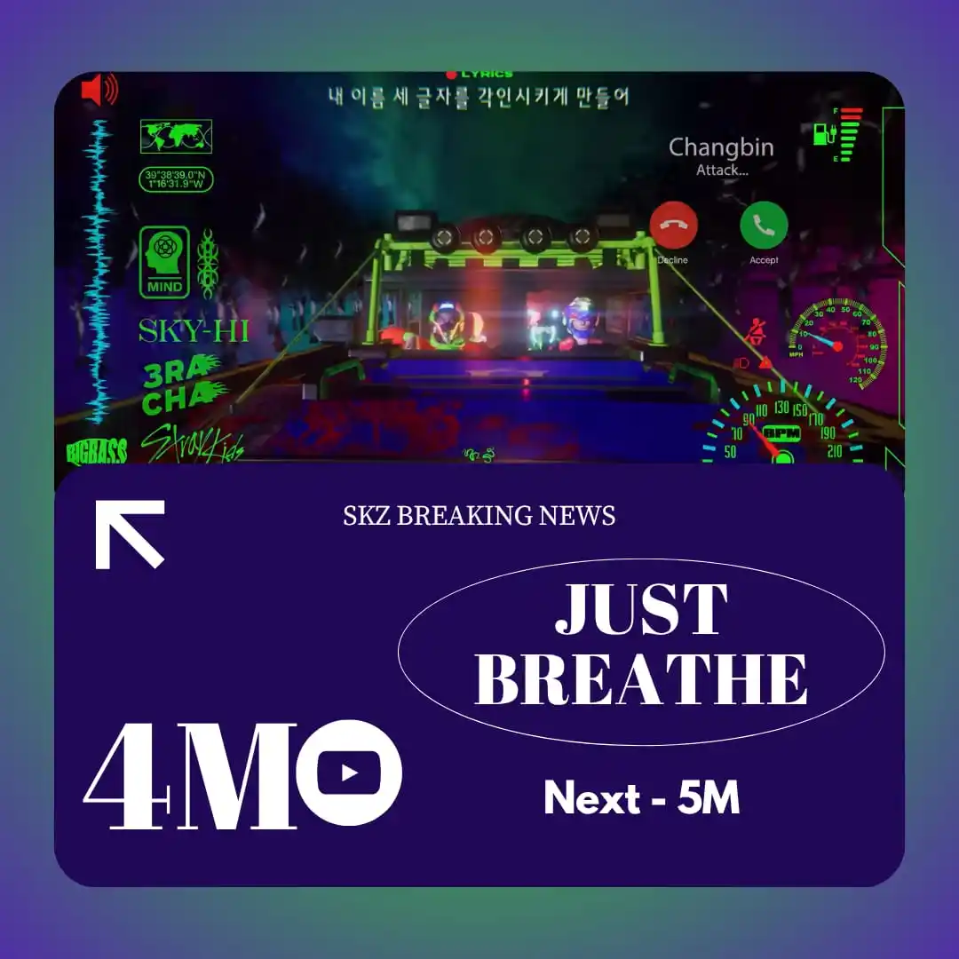 Image from STRAY KIDS - BREAKING NEWS ✨🌿: [📊| ꜱᴋᴢ ʙʀᴇᴀᴋɪɴɢ ɴᴇᴡꜱ]  SKY-HI / JUST BREATHE feat. 3RACHA of Stray K...