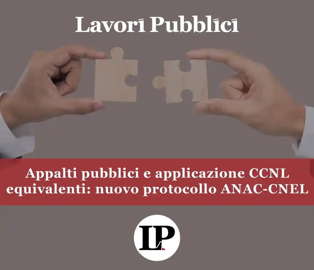 Image from Lavori Pubblici: ✅ L'accordo mira a un utilizzo consapevole e corretto dei contratti co...