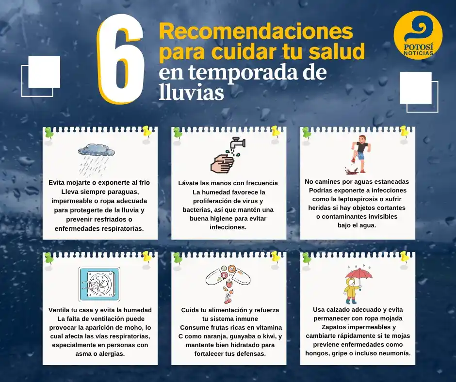 Image from PotosíNoticias: 🌧️ ¡Llegó la temporada de lluvias! 💦 Y con ella, también los resfria...