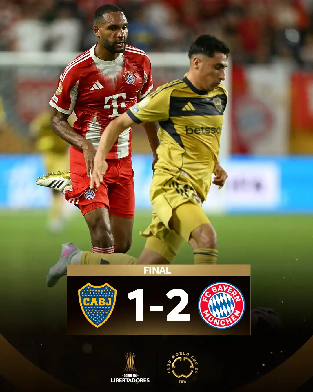 Image from CONMEBOL Libertadores: 😔⚔️ Lo peleó hasta el final: Boca 🇦🇷 perdió con <a class="text-blue...