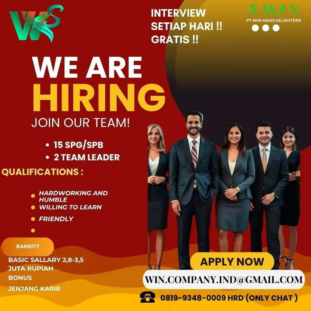 Image from INFO LOKER SEMARANG: *LOKER SEMARANG* 15 SPG/SPB & 2 Team Leader Win Abadi Sejahtera Kuali...