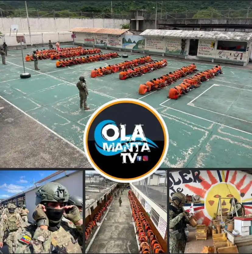 Image from 🔴OlaMantaTV🔴: 🔴MANABÍ || ¡MILITARES MANTIENEN EL CONTRO DEL CENTRO DE REHABILITACIÓ...