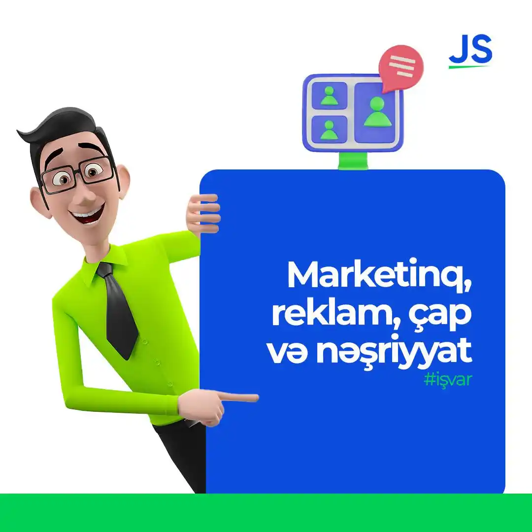 Image from JobSearch.az: 📝 *Marketinq, reklam, çap və nəşriyyat vakansiyaları* SMM-F-land İdm...