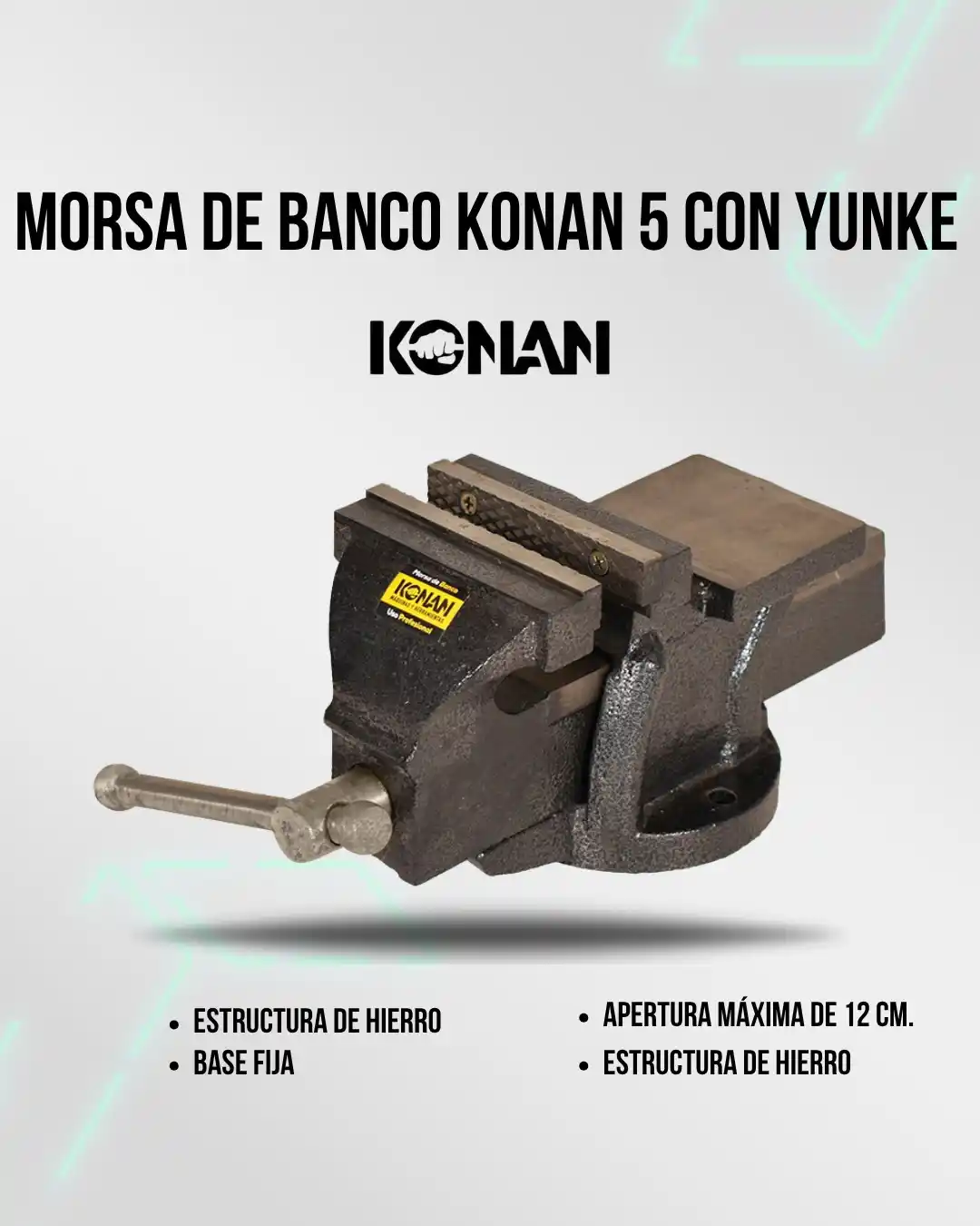 Image from Attain (Importadora Mayorista): 🛒 *Morsa de Banco Konan 5" con Yunque KMO/5 (N°2094)* 🏗️ Estructura ...